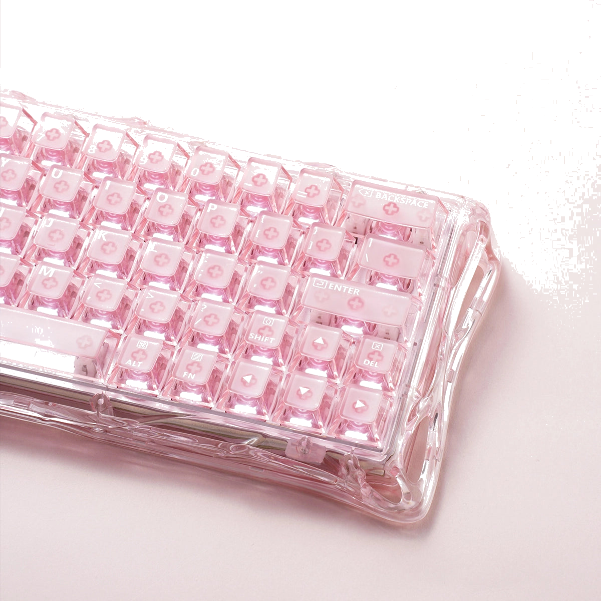 GravaStar Mercury V60 60% Hall Effect Magnetic Switch Gaming Keyboard - Crystal Rose