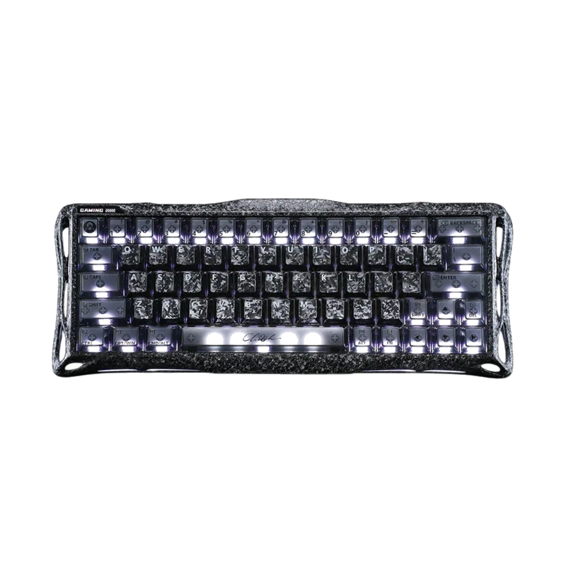 GravaStar Mercury V60 Pro 60% Hall Effect Magnetic Switch Gaming Keyboard Special Edition - Cyber Frost Black
