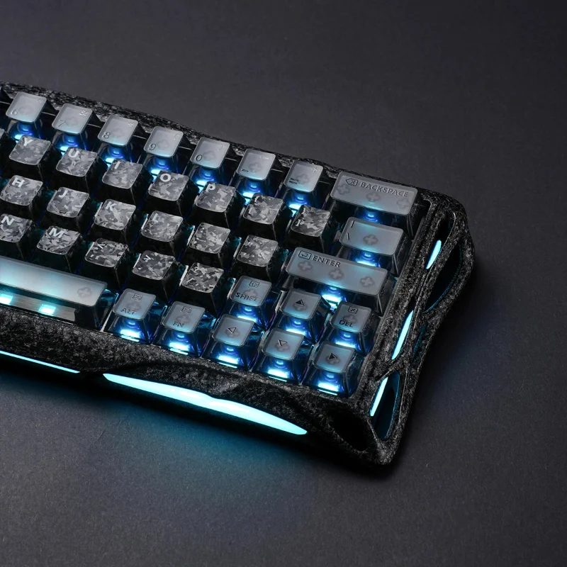 GravaStar Mercury V60 Pro 60% Hall Effect Magnetic Switch Gaming Keyboard Special Edition - Cyber Frost Black