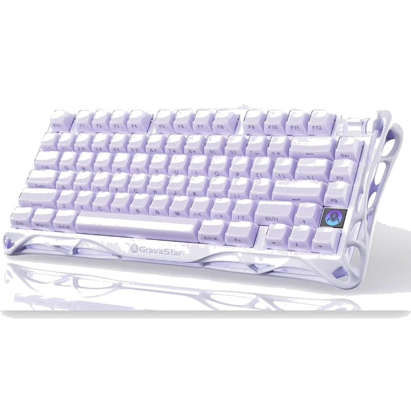 GravaStar Mercury K1 75% Wireless Mechanical Gaming Keyboard Special Edition - Lavender Purple