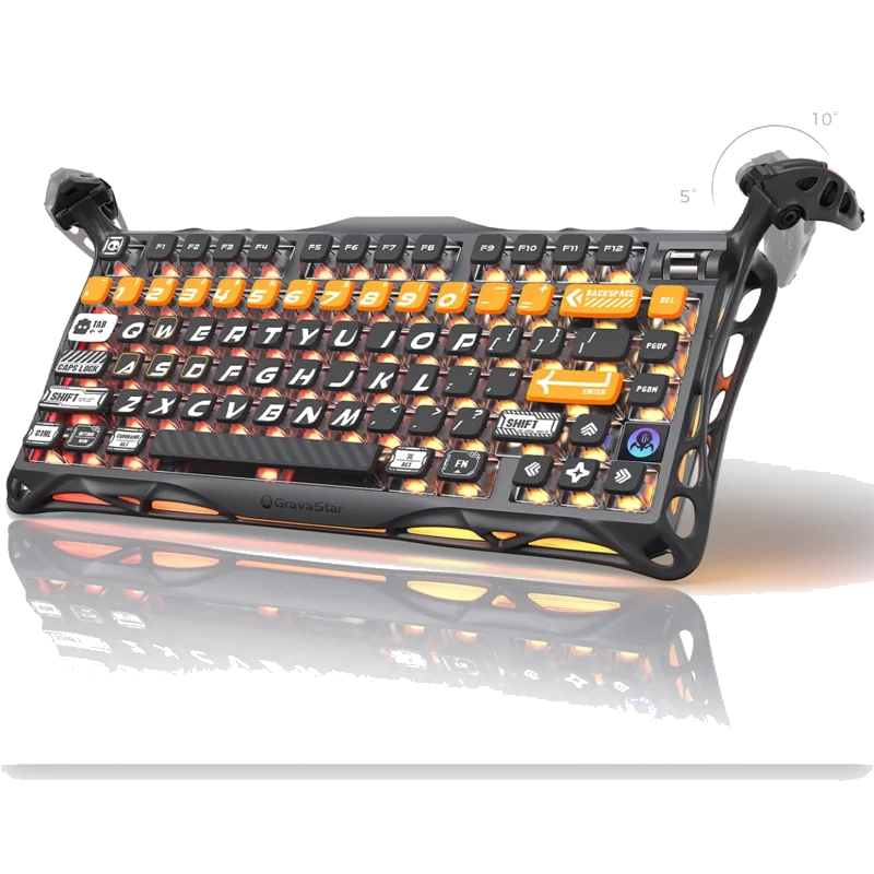 GravaStar Mercury K1 Pro 75% Wireless Mechanical Gaming Keyboard - CyberFlare