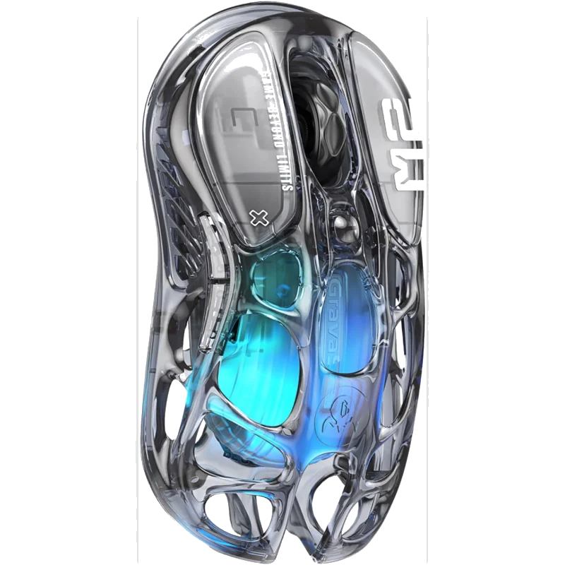GravaStar Mercury M2 Wireless Gaming Mouse - Transparent Black
