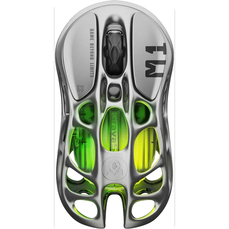 GravaStar Mercury M1 Pro Wireless Gaming Mouse - Interstellar Silver
