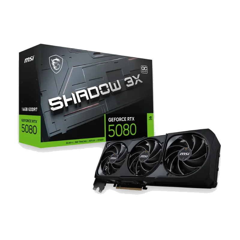 MSI GeForce RTX 5080 SHADOW 3X OC 16GB