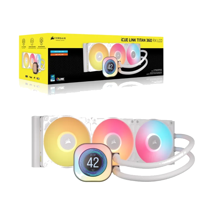 Corsair TITAN 360 RX LCD RGB White
