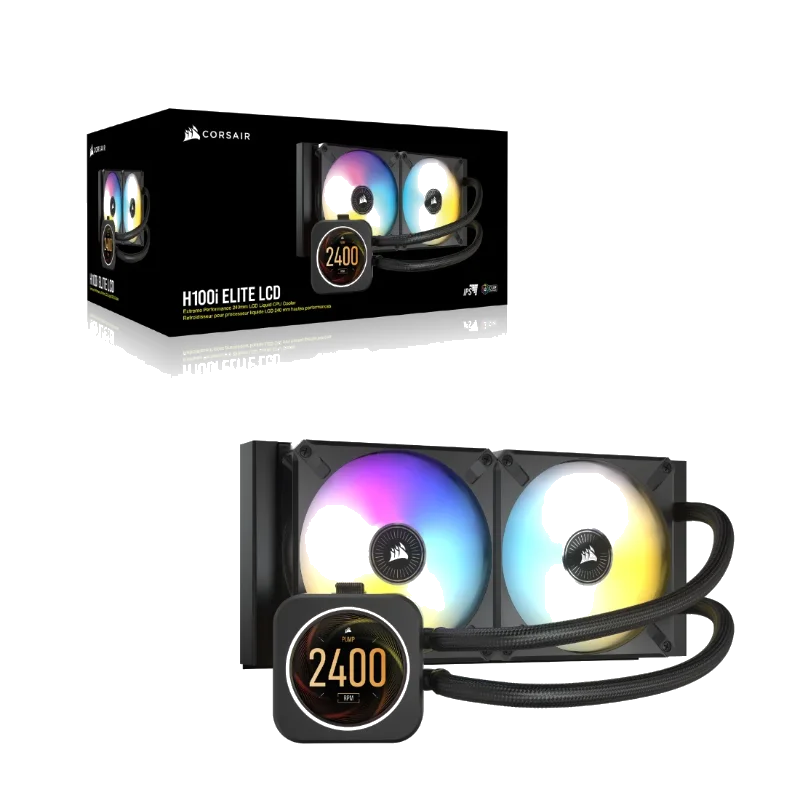 Corsair H100i Elite LCD Black