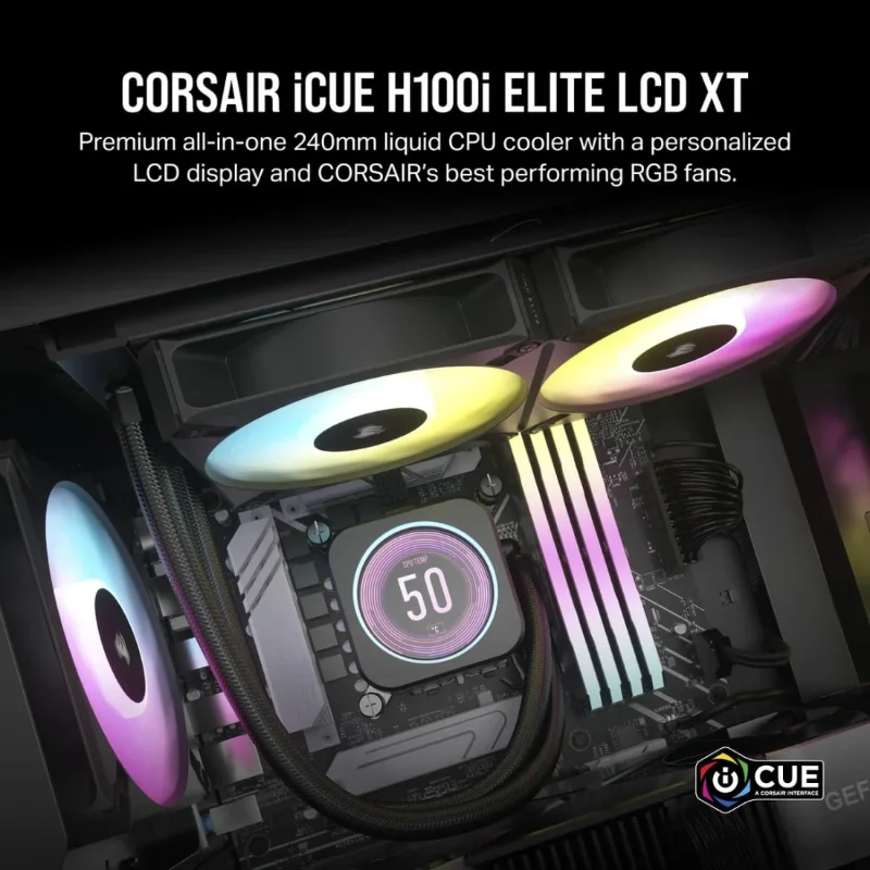 Corsair iCUE H100i Elite LCD XT Black
