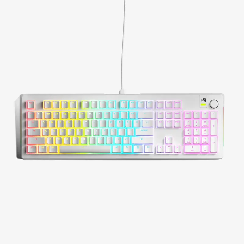 GLORIOUS GMMK 3 100% Keyboard White PB FOX W WHT US