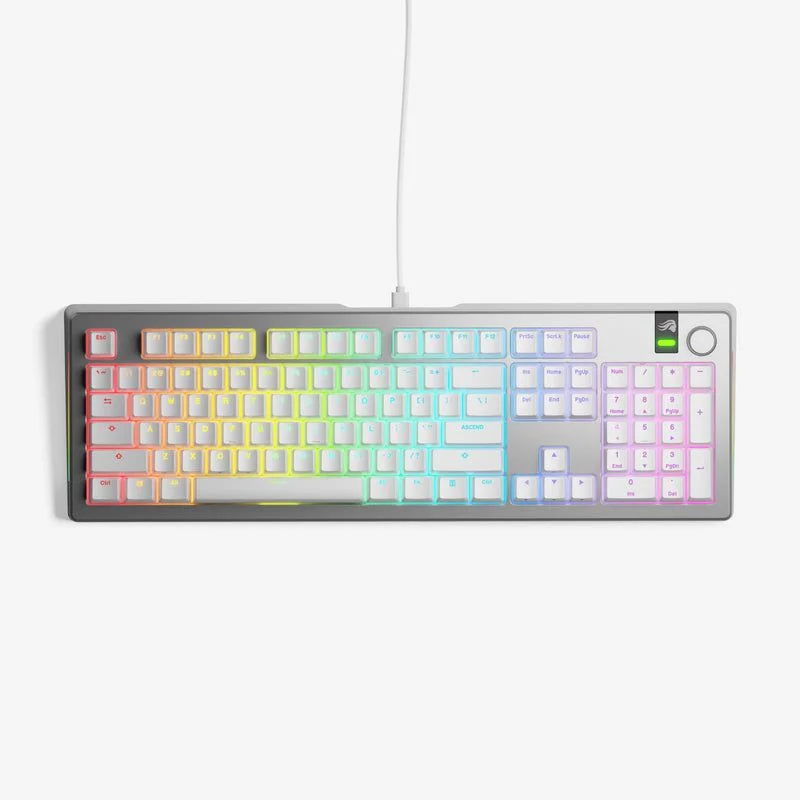 GLORIOUS GMMK 3 PRO 100% Wired Keyboard Silver US