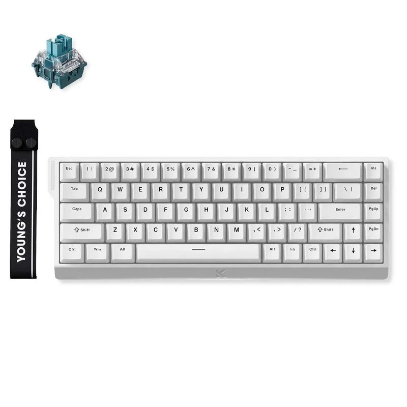 MCHOSE ACE68 15 E-Sport White Ice Blue Magnetic Keyboard