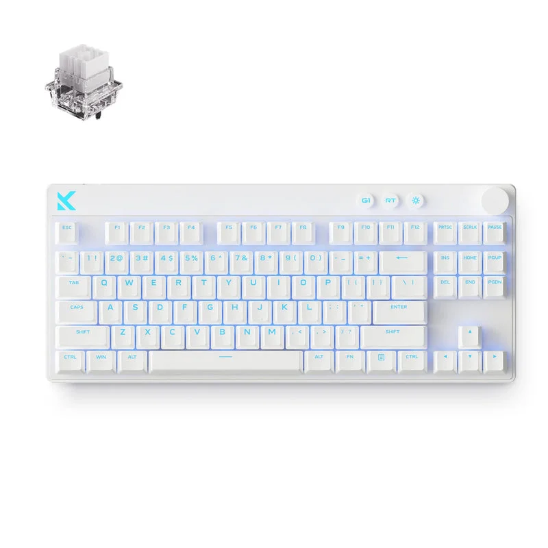MCHOSE MIX87-7 White Magnetic Switch Keyboard