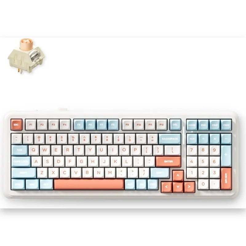 MCHOSE K99 V2-3 Horizon Orange Icy Creamsicle Switch Keyboard