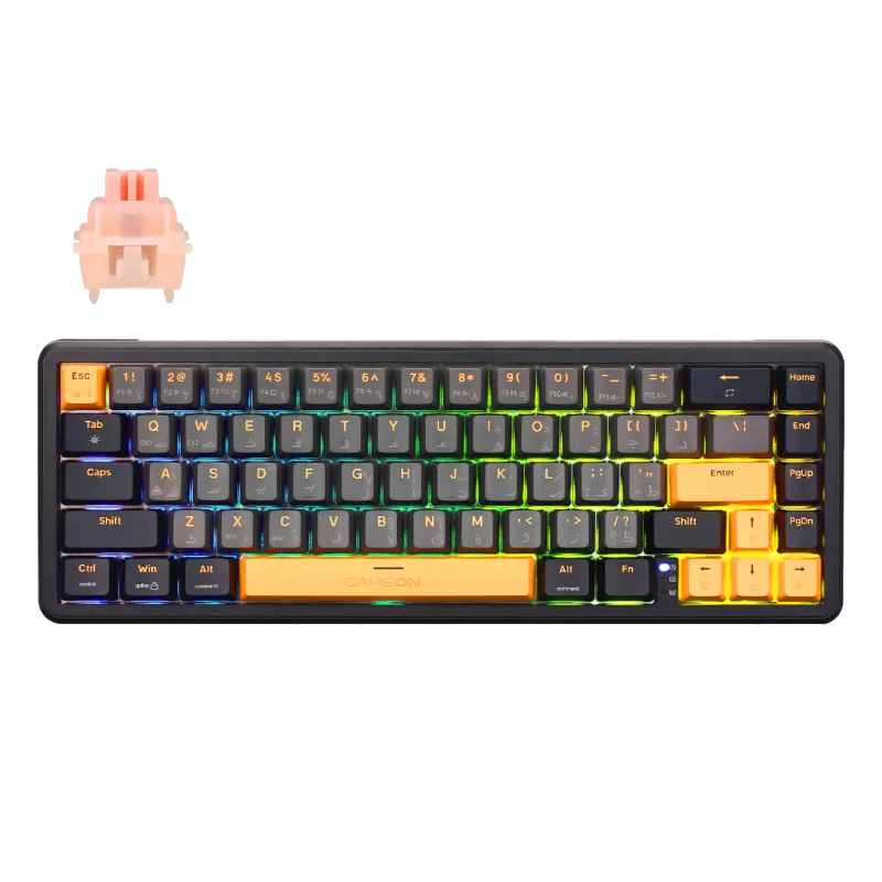 GAMEON VOLT 60% Wired Keyboard GOMGK68-RS