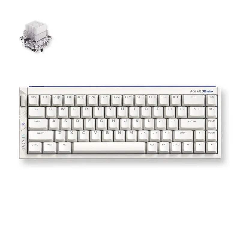MCHOSE ACE68 TURBO-6 Nova White Magnetic Switch Keyboard